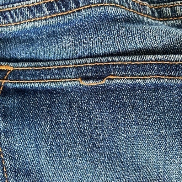 J Crew Womens Mid Rise Stretch Dark Wash Skinny Jeans Size 27/28 - Picture 6 of 10